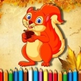 Squirrel Coloring Book